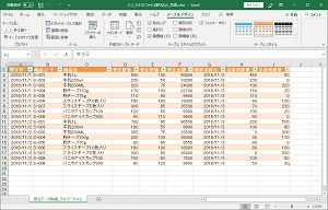 表を使いこなすの画面例