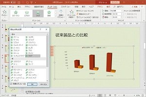 特殊効果の設定の画面例